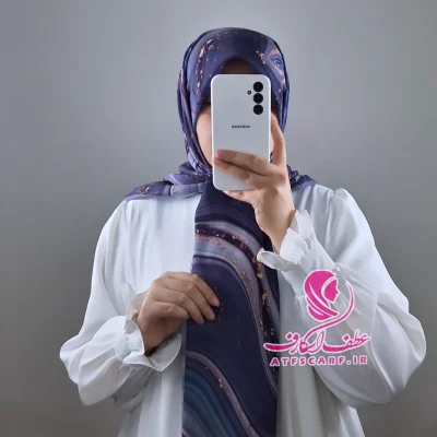 روسری رزین بنفش