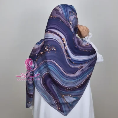 روسری رزین بنفش