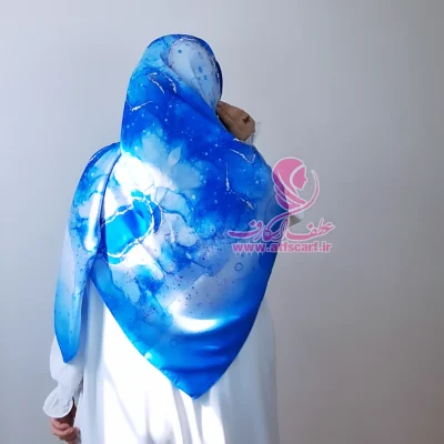 روسری  رزیتا آبی
