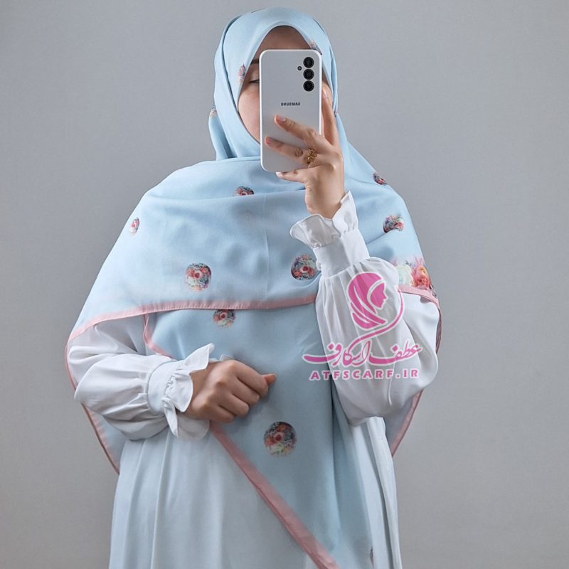 روسری تبسم آبی